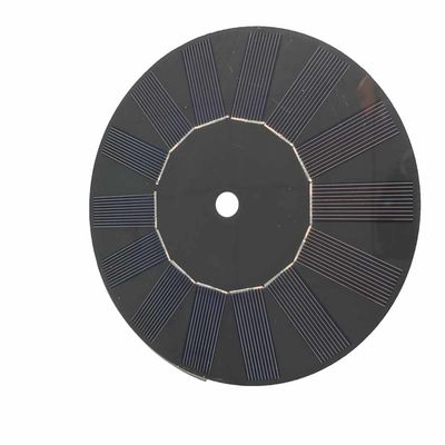 Καλή τιμή. 2.1w 350mA 6V Στρογγυλό Custom Ηλιακό Πανέλαιο Μαύρο Φύλλο γυαλιού σε απευθείας σύνδεση