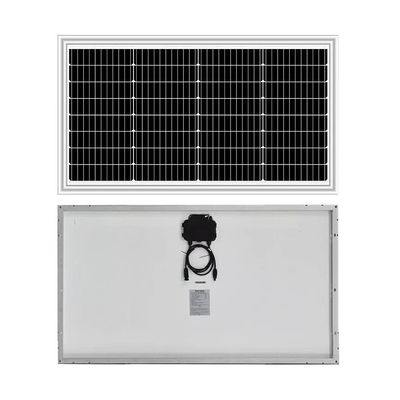 Καλή τιμή. 60W 65w Μονο Μαύρο λευκό πίσω φύλλο γυαλί Ηλιακό πάνελ Μονάδα Pv λεπτή Εξαιρετική θερμοκρασία 20v Vmp Για μπαταρία 12v σε απευθείας σύνδεση
