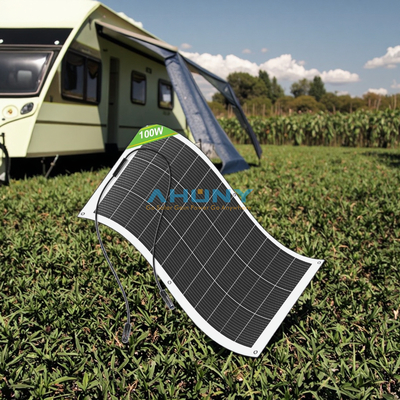 Καλή τιμή. 100W ευέλικτο ηλιακό πάνελ μονόκρυσταλλικό PERC IP65 σε απευθείας σύνδεση